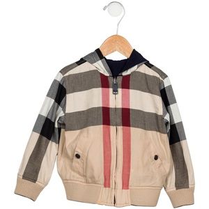 BURBERRY Boys' Reversible Hooded Jacket